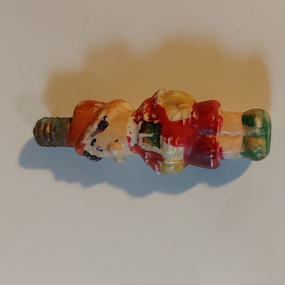 Antique Figural Man Hand Painted Christmas Light Bulb